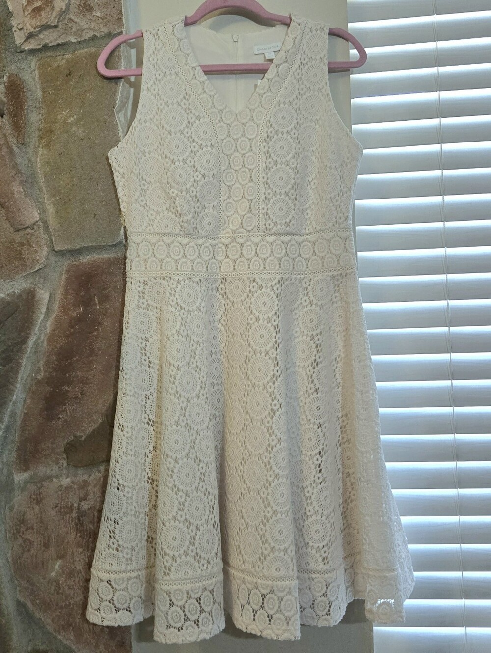 Crochet Lace Fit and Fare Sleeveless Dress